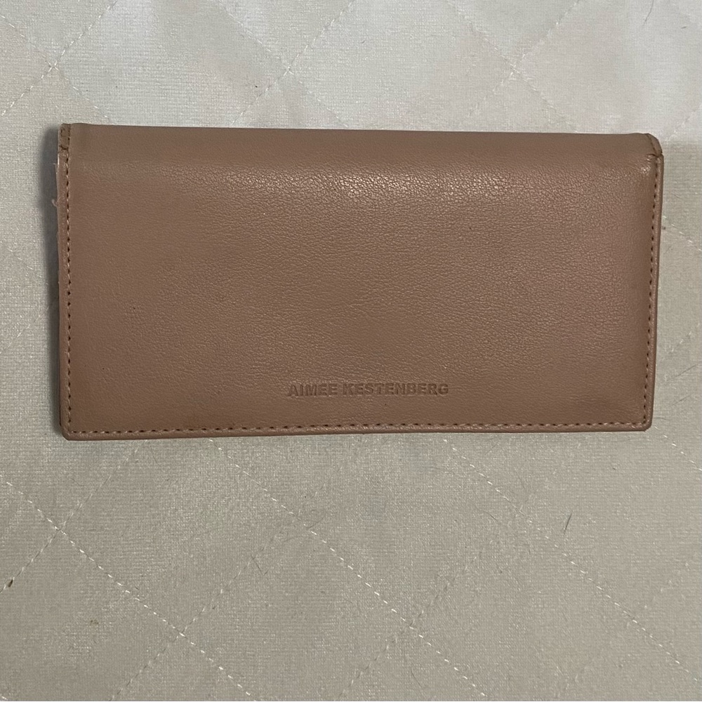 Aimee Kestenberg Marietta bifold slim wallet blush Pink faux leather
